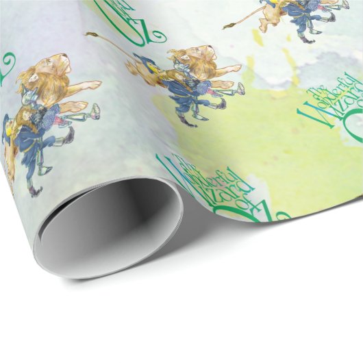 Classic Wizard of Oz Birthday wrapping paper Cadeaupapier (Rol Hoek)