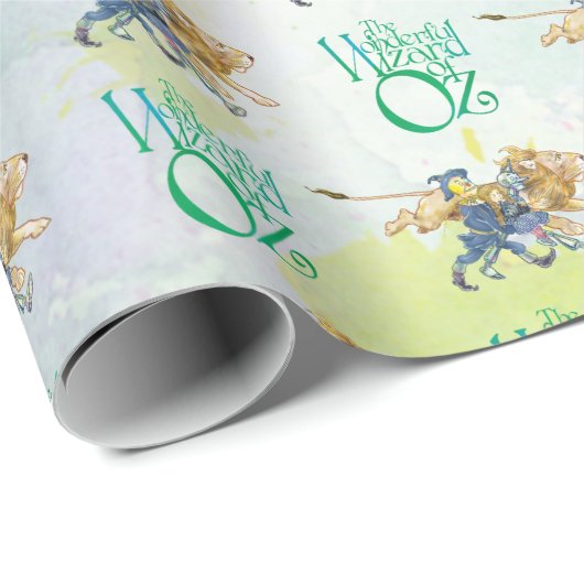 Classic Wizard of Oz Birthday wrapping paper Cadeaupapier (Rol Hoek)