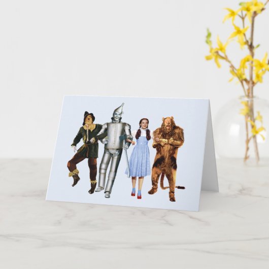 Classic Wizard of Oz Characters Kaart (Gele Bloem)