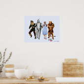 Classic Wizard of Oz Characters Poster (Keuken)