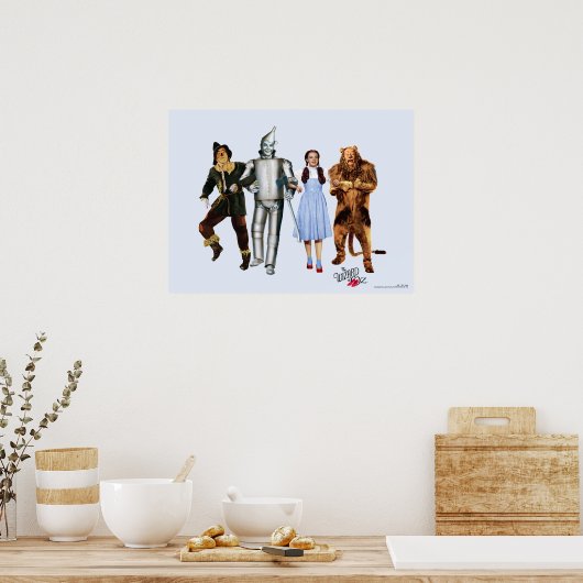 Classic Wizard of Oz Characters Poster (Keuken)