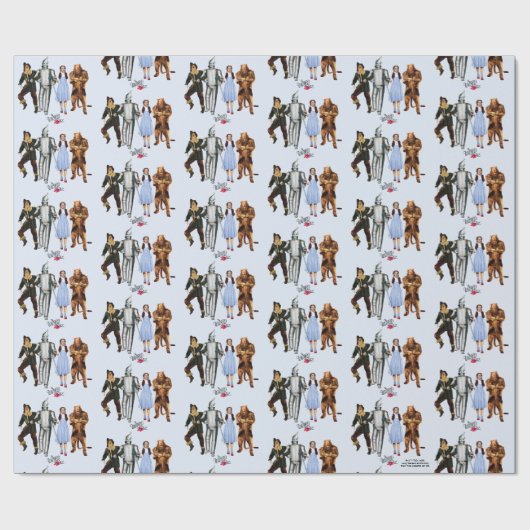 Classic Wizard of Oz Characters Wrapping Paper Cadeaupapier (Vlak)
