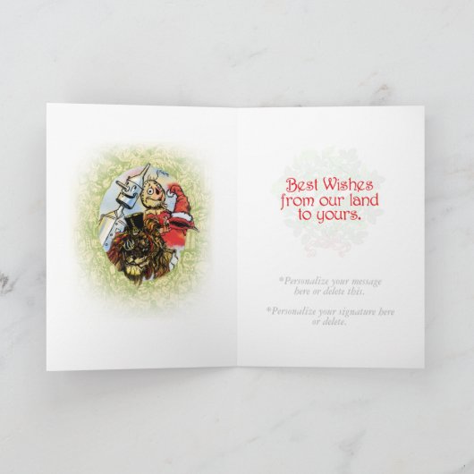 CLASSIC WIZARD OF OZ CHRISTMAS KAART - PERSONALIZE (Binnen)