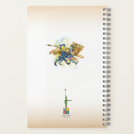 CLASSIC WIZARD of OZ Illustrated Hoesje Art Notitieboek (Achterkant)