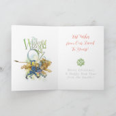 Classic Wizard of Oz Kerst Kaart GROEN (Binnen)