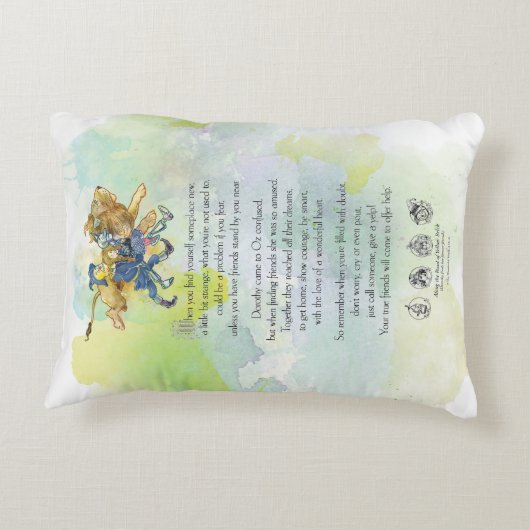 CLASSIC WIZARD OF OZ PILLOW POEM ACCENT KUSSEN (Achterkant)