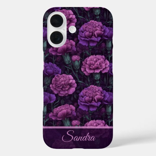 Classic Womens Accessories Carnation Floral Custom Case-Mate iPhone Case (Achterkant)