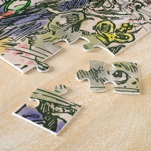 CLASSIC WONDERFUL WIZARD OF OZ CHARACTER PUZZLE LEGPUZZEL (Zijkant)