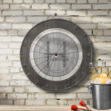 Classic Wood Hue Aged Teak Dart Board