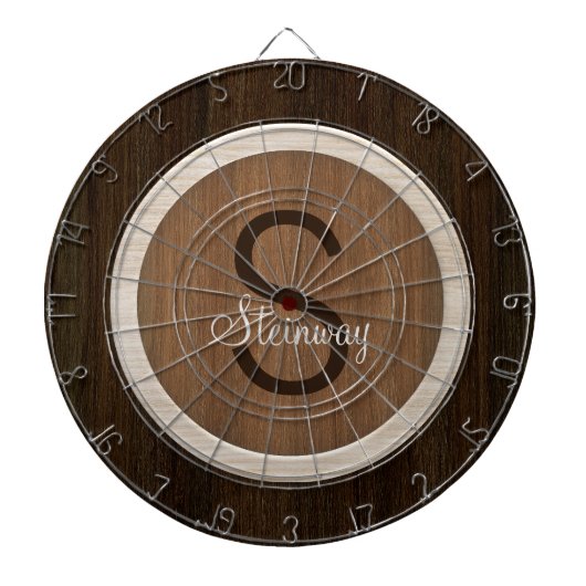 Classic Wood Hue Walnut Baywood Dartbord (Voorkant)