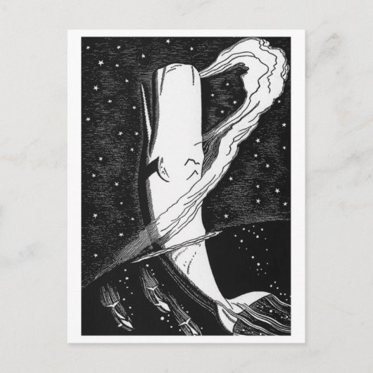 Classic Woodcut Briefkaart (Voorkant)