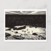 Classic Woodcut Briefkaart (Voorkant)