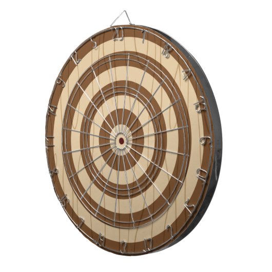 Classic Wooden Dartboard Rustic Wall Game Decor Dartbord (Voorkant Rechts)