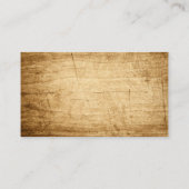 Classic Wooden Pirates Style Visitekaartje (Achterkant)