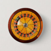 Classic Wooden Roulette Wheel Button (Voorkant)
