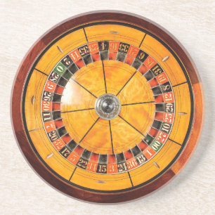 Classic Wooden Roulette Wheel Onderzetter