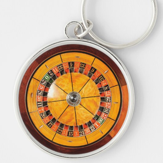 Classic Wooden Roulette Wheel Sleutelhanger (Voorkant)
