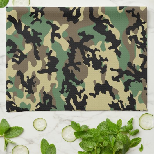 Classic Woodland Camo Kitchen Towels Theedoek (Gevouwen)