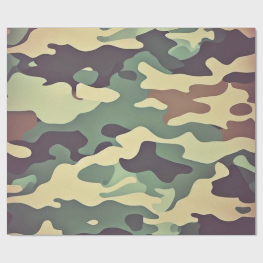 Classic Woodland Camouflage Cadeaupapier (Vlak)