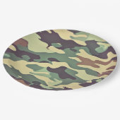 Classic Woodland Camouflage Papieren Bordje (Gekanteld)