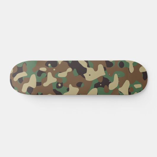 Classic Woodland Pattern Camo Persoonlijk Skateboard (Horizontaal)