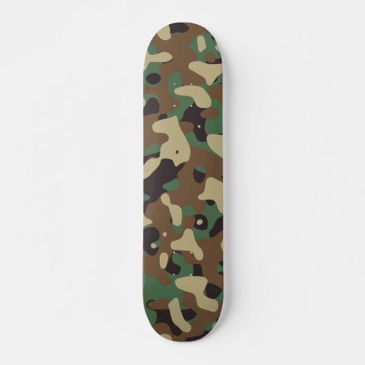 Classic Woodland Pattern Camo Persoonlijk Skateboard (Voorkant)