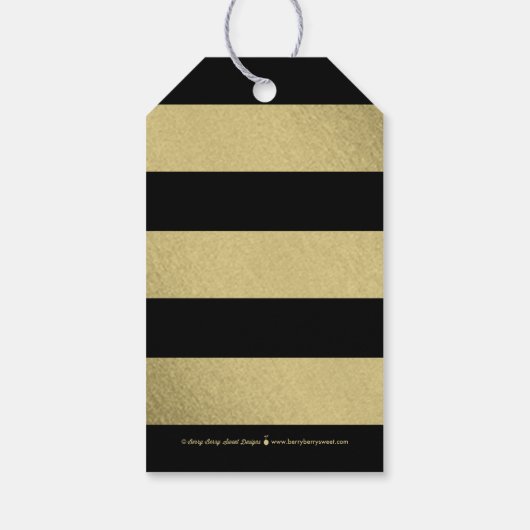 Classic Wreath BEWERKBARE KLEUR Afstuderen Favor T Cadeaulabel (Achterkant)