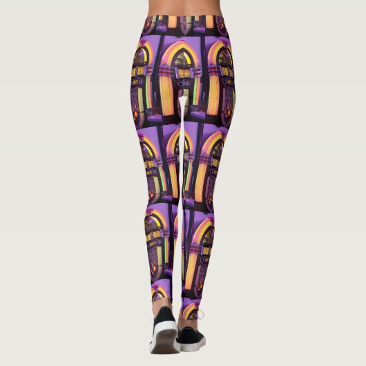 Classic Wurlitzer Jukebox Leggings (Achterkant)