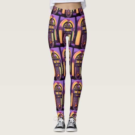 Classic Wurlitzer Jukebox Leggings (Voorkant)