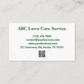 Classic Yard Pro Lawn Care Visitekaartje (Achterkant)