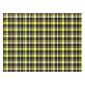 Classic Yellow Black Plaid Pattern Retro Tartan Tafelkleed (Voorkant (Horizontaal))