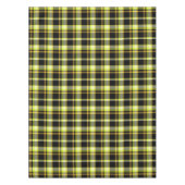 Classic Yellow Black Plaid Pattern Retro Tartan Tafelkleed (Voorkant)