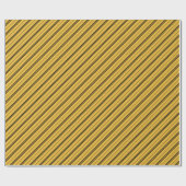 Classic Yellow Black School Striptern Cadeaupapier (Vlak)