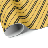 Classic Yellow Black School Striptern Cadeaupapier (Rol Hoek)