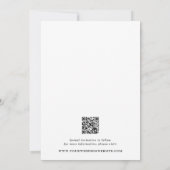 Classic Yellow Stripes Photo Wedding Save The Date (Achterkant)