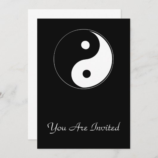 Classic Yin Yang Kaart (Voorkant / Achterkant)