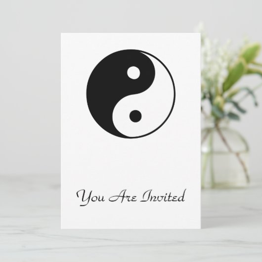 Classic Yin Yang Kaart (Staand voorkant)