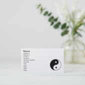 Classic Yin Yang Visitekaartje (Staand voorkant)