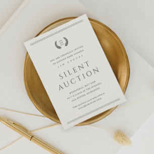 Classic Your Logo Here Business Silent Auction Kaart