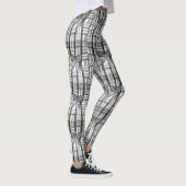 Classic Zebra Lovely Abstract Geometric Patroon Leggings (Rechts)