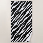 Classic Zebra Print Stripe Mode Pattern Strandlaken (Voorkant)