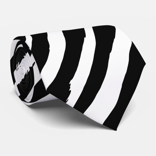 Classic Zebra Print Stripe Mode Pattern Stropdas (Opgerold)