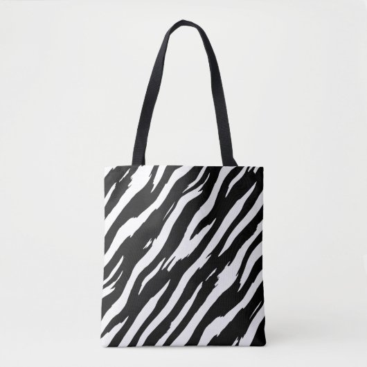 Classic Zebra Print Stripe Mode Pattern Tote Bag (Voorkant)