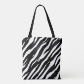 Classic Zebra Print Stripe Mode Pattern Tote Bag (Achterkant)