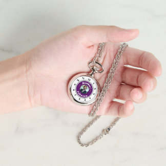 CLASSIC! 🕰️ Zilveren Ketting Horloge Custom Gift