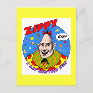 Classic Zippy Yellow Briefkaart
