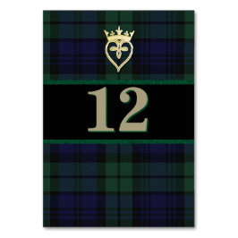 Classic Zwart Horloge Trouwtafel Nummer Kaart