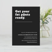 Classic Zwart Minimalistisch Grappig Thanksgiving  Kaart (Staand voorkant)