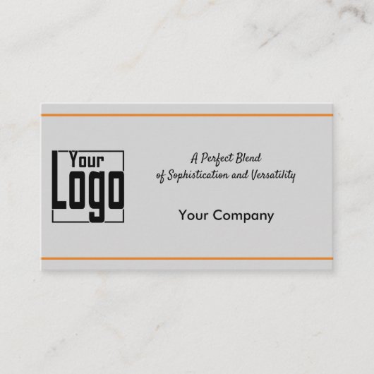 Classic Zwart Sinaasappel Grijs Service List Compa Visitekaartje (Voorkant)
