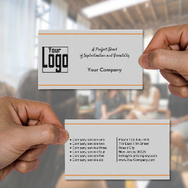 Classic Zwart Sinaasappel Grijs Service List Compa Visitekaartje